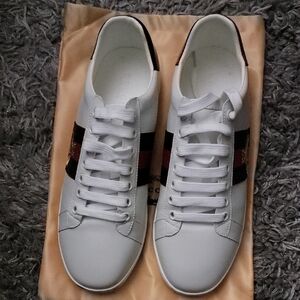 White Leather Women's Sneakers